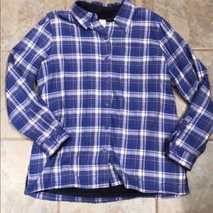 LL Bean Fleece Lined Flannel